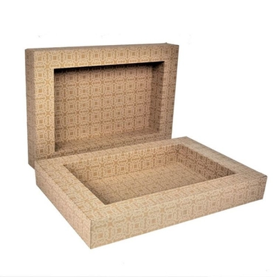 Emboss Effect Wooden Case Boxes with PMS Printing Logo for Luxury