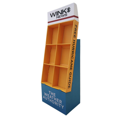 Floor Corrugated PDQ Displays with Gloss lamination 1C Offset printing