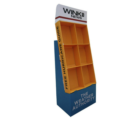 Floor Corrugated PDQ Displays with Gloss lamination 1C Offset printing