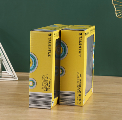 4C PMS offset Toy Packaging Box with Window E Flute Corrugated Paper material
