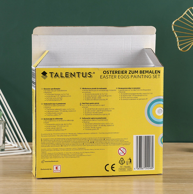 4C PMS offset Toy Packaging Box with Window E Flute Corrugated Paper material